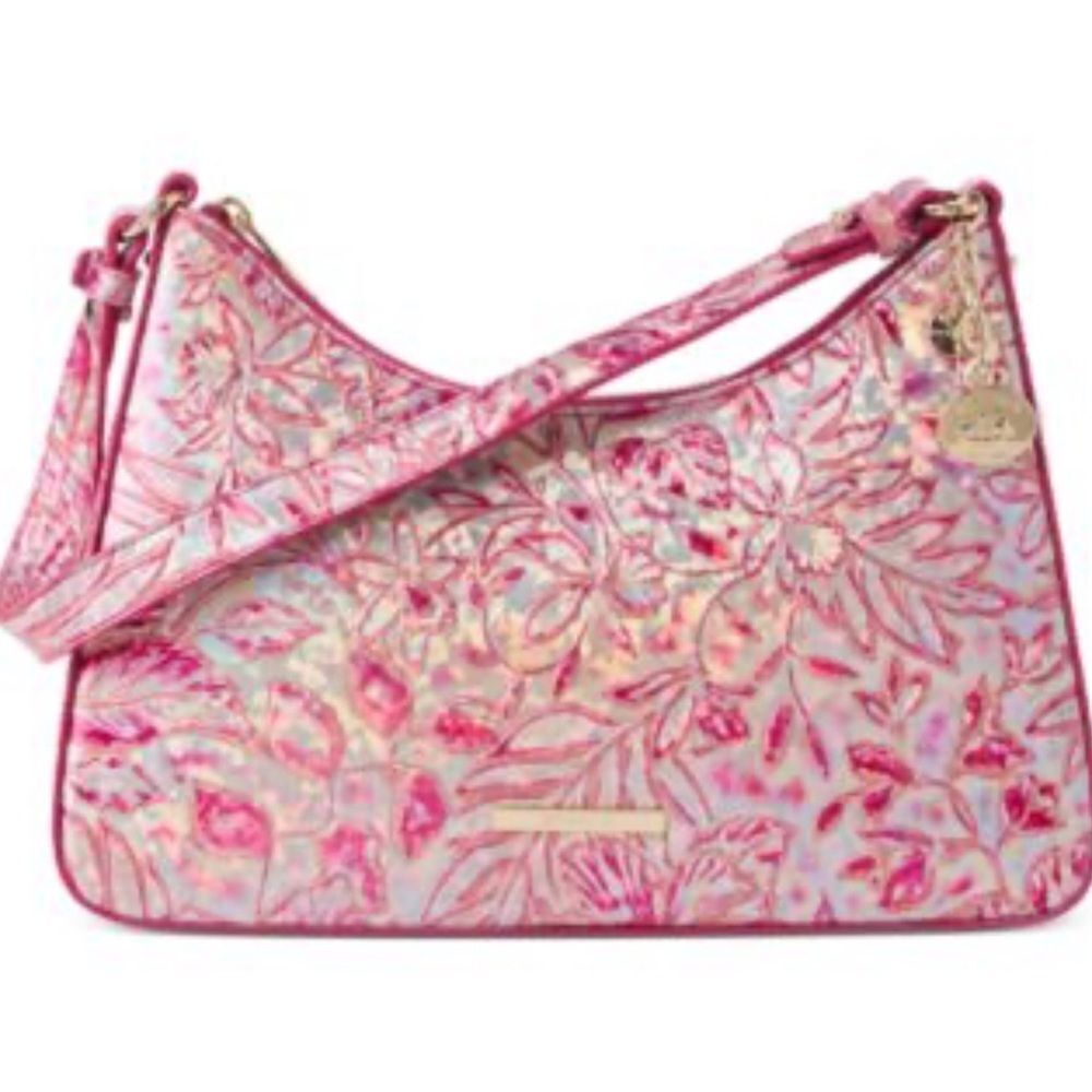 NWT Brahmin esme coral snapdragon 
Floral Pink Shoulder Bag